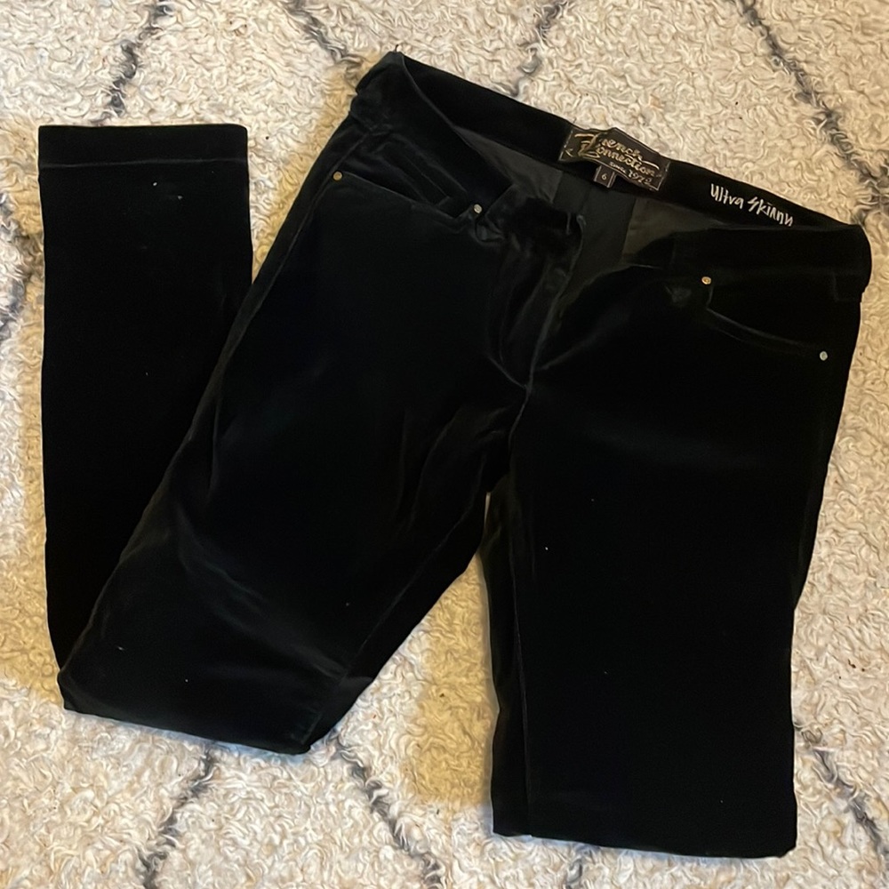 French Connection Velvet Skinny Pants